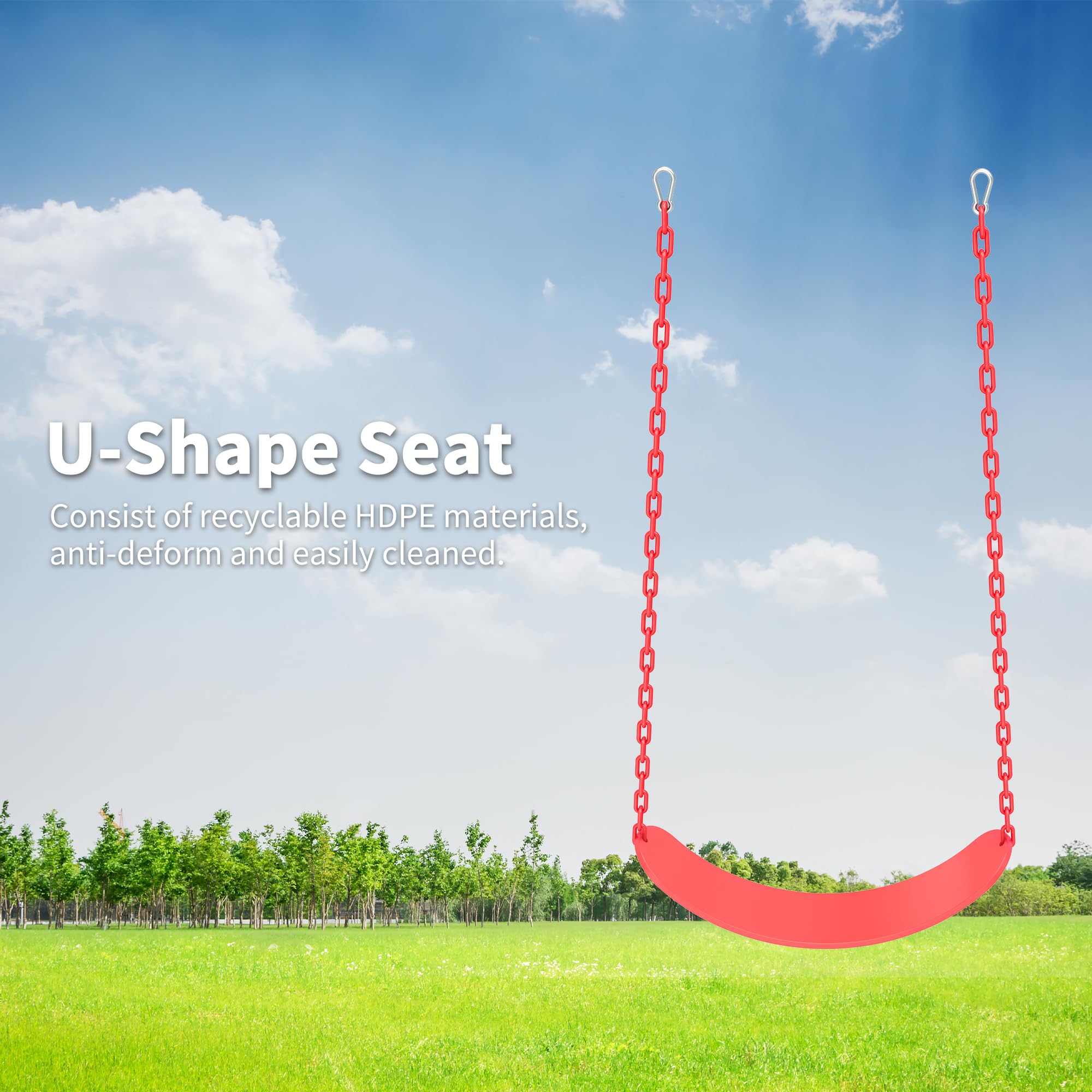 Swing Sets for Backyard Heavy Duty Metal Swing Frame Saucer Swing